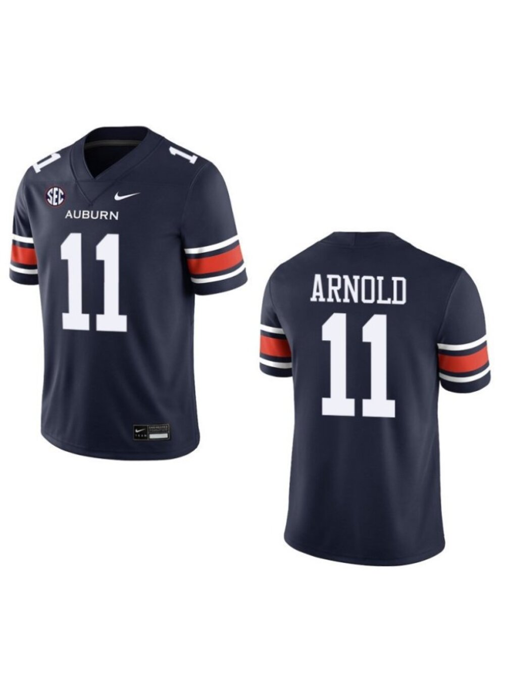 Adult Mens Jackson Arnold Navy Stitched Jersey Vapor